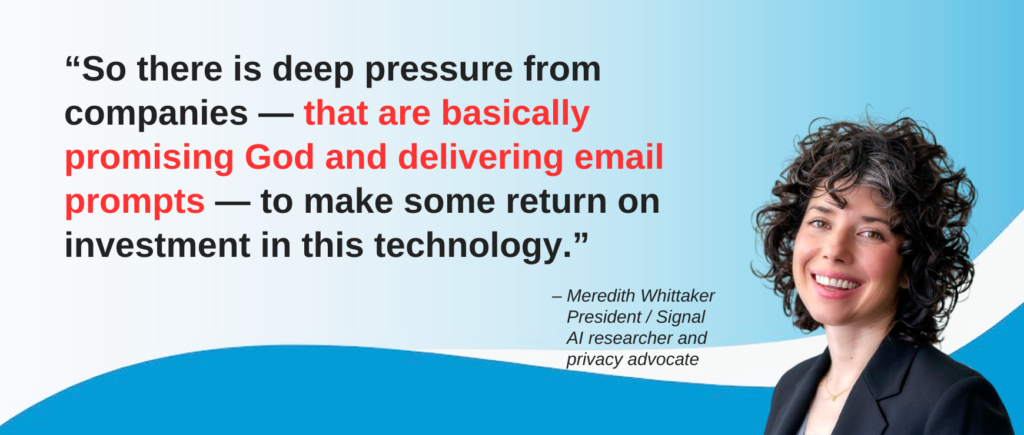AI Quote of the Week - Meredith Whittaker