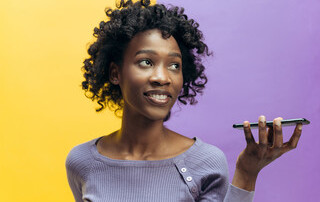 woman talking in to cell phone